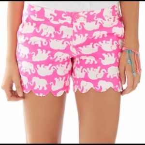 Lilly Pulitzer Buttercup Elephant shorts